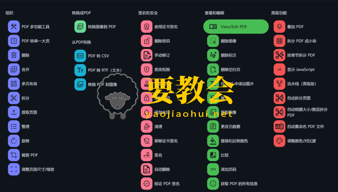 开源免费PDF编辑器，再也不用苦苦找破解了